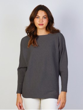 Long Bat Sleeves Pullover Loose Top